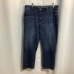 Santana Jeans Cropped Capris Women’s Size 12 Dark Blue